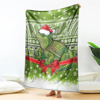 New Zealand Tuatara Christmas Blanket Maori Inspired Knitted Patterns LT9 - Polynesian Pride