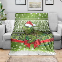New Zealand Tuatara Christmas Blanket Maori Inspired Knitted Patterns LT9 - Polynesian Pride