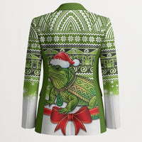 New Zealand Tuatara Christmas Blazer Maori Inspired Knitted Patterns LT9 - Polynesian Pride