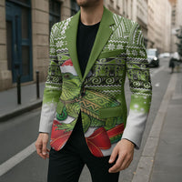 New Zealand Tuatara Christmas Blazer Maori Inspired Knitted Patterns LT9 - Polynesian Pride