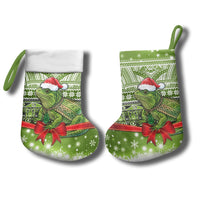 New Zealand Tuatara Christmas Stocking Maori Inspired Knitted Patterns LT9 - Polynesian Pride