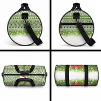 New Zealand Tuatara Christmas Duffle Bag Maori Inspired Knitted Patterns LT9 - Polynesian Pride