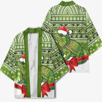 New Zealand Tuatara Christmas Kimono Maori Inspired Knitted Patterns LT9 - Polynesian Pride