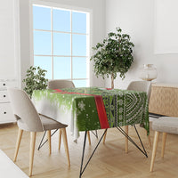 New Zealand Tuatara Christmas Tablecloth Maori Inspired Knitted Patterns LT9 - Polynesian Pride