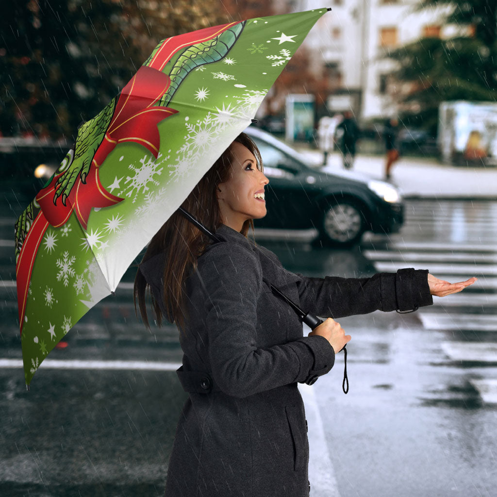 New Zealand Tuatara Christmas Umbrella Maori Inspired Knitted Patterns LT9 - Polynesian Pride