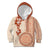 Fiji Tagimoucia Flower With Tapa Tribal Kid Hoodie Beige Color LT9 Beige - Polynesian Pride