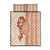 Fiji Tagimoucia Flower With Tapa Tribal Quilt Bed Set Beige Color LT9 Beige - Polynesian Pride