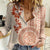 Fiji Tagimoucia Flower With Tapa Tribal Women Casual Shirt Beige Color LT9 Female Beige - Polynesian Pride
