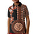 Fiji Tagimoucia Flower With Tapa Tribal Kid Polo Shirt Brown Color LT9 Kid Brown - Polynesian Pride