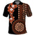 Fiji Tagimoucia Flower With Tapa Tribal Polo Shirt Brown Color LT9 Brown - Polynesian Pride