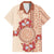 Bula Fiji Tagimoucia Flower Masi Tapa Tribal Hawaiian Shirt Beige Color LT9 Beige - Polynesian Pride