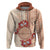 Bula Fiji Tagimoucia Flower Masi Tapa Tribal Hoodie Beige Color LT9 Pullover Hoodie Beige - Polynesian Pride