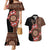 Bula Fiji Tagimoucia Flower Masi Tapa Tribal Couples Matching Mermaid Dress and Hawaiian Shirt Brown Color LT9 Brown - Polynesian Pride