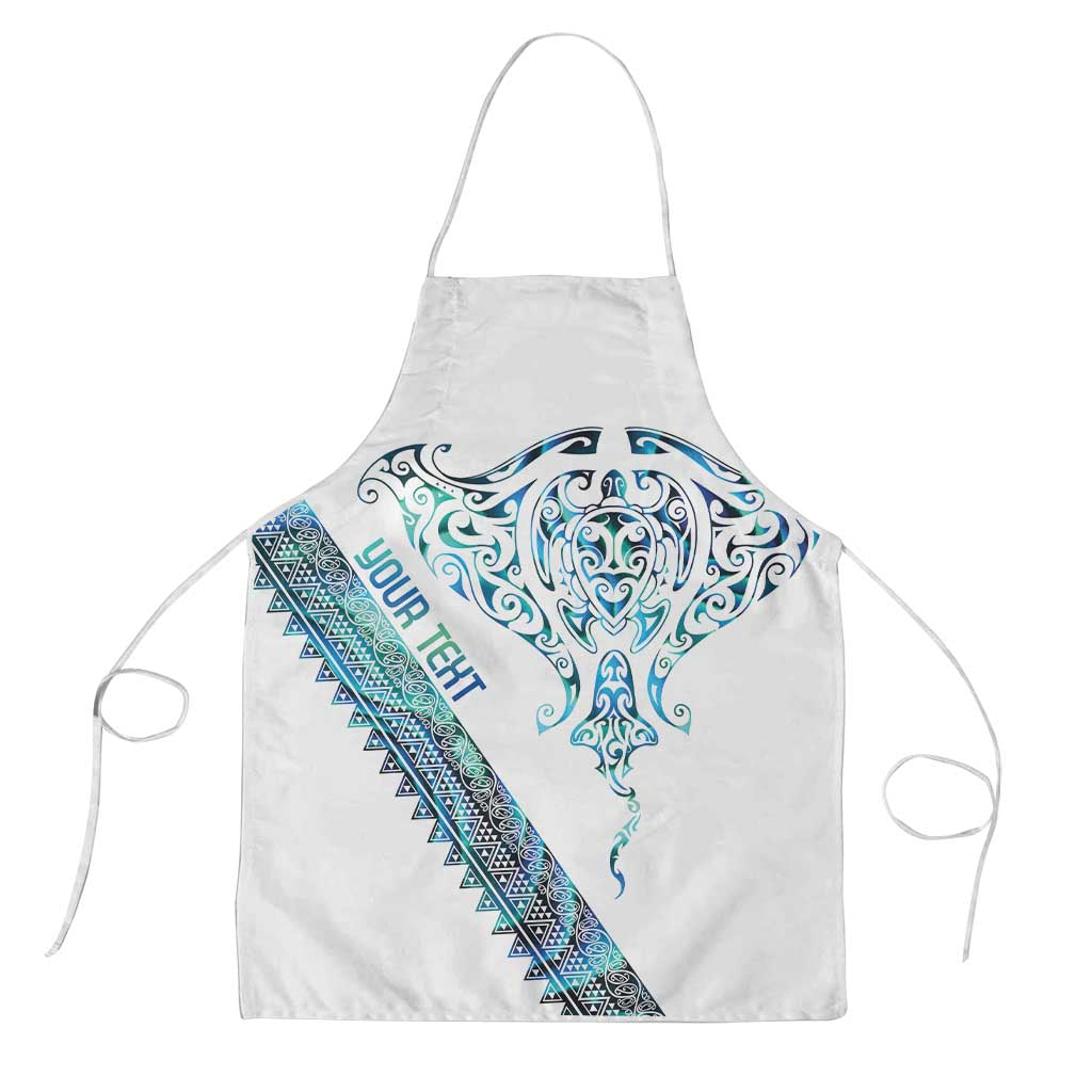 Kahui Whetu Paua shell Kowhaiwhai Taniko Personalised Apron Manta Ray Shark-Turtle Maori Tribal Style