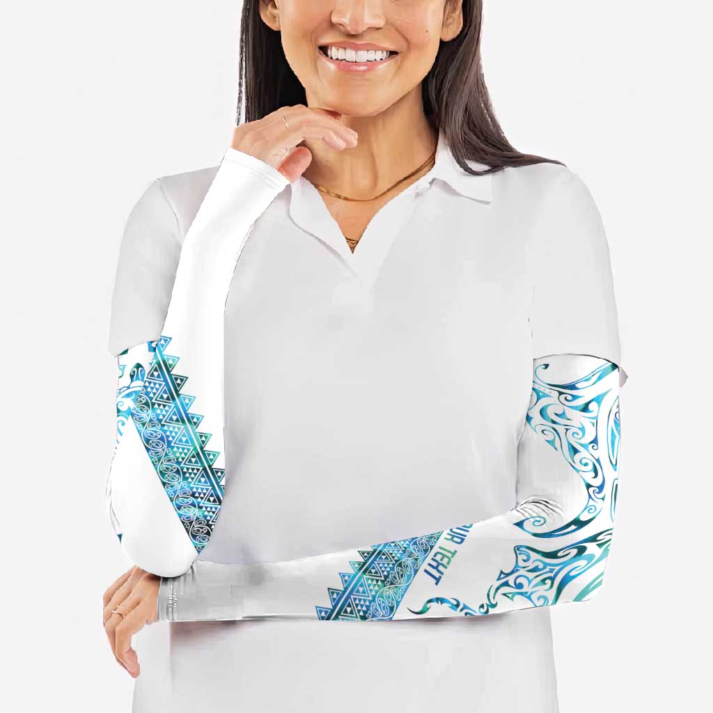 Kahui Whetu Paua shell Kowhaiwhai Taniko Personalised Arm Sleeves Manta Ray Shark-Turtle Maori Tribal Style LT9 - Polynesian Pride