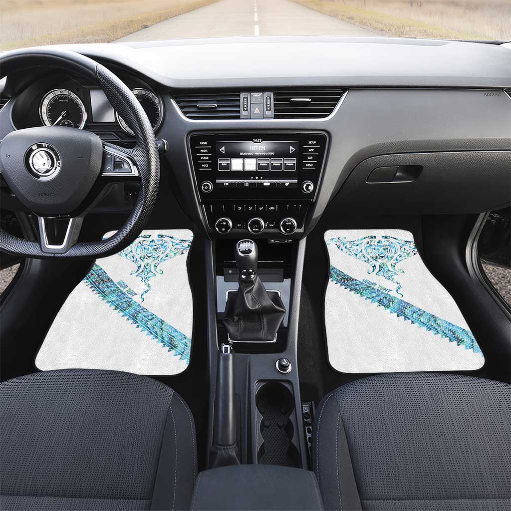 Kahui Whetu Paua shell Kowhaiwhai Taniko Personalised Car Mats Manta Ray Shark-Turtle Maori Tribal Style