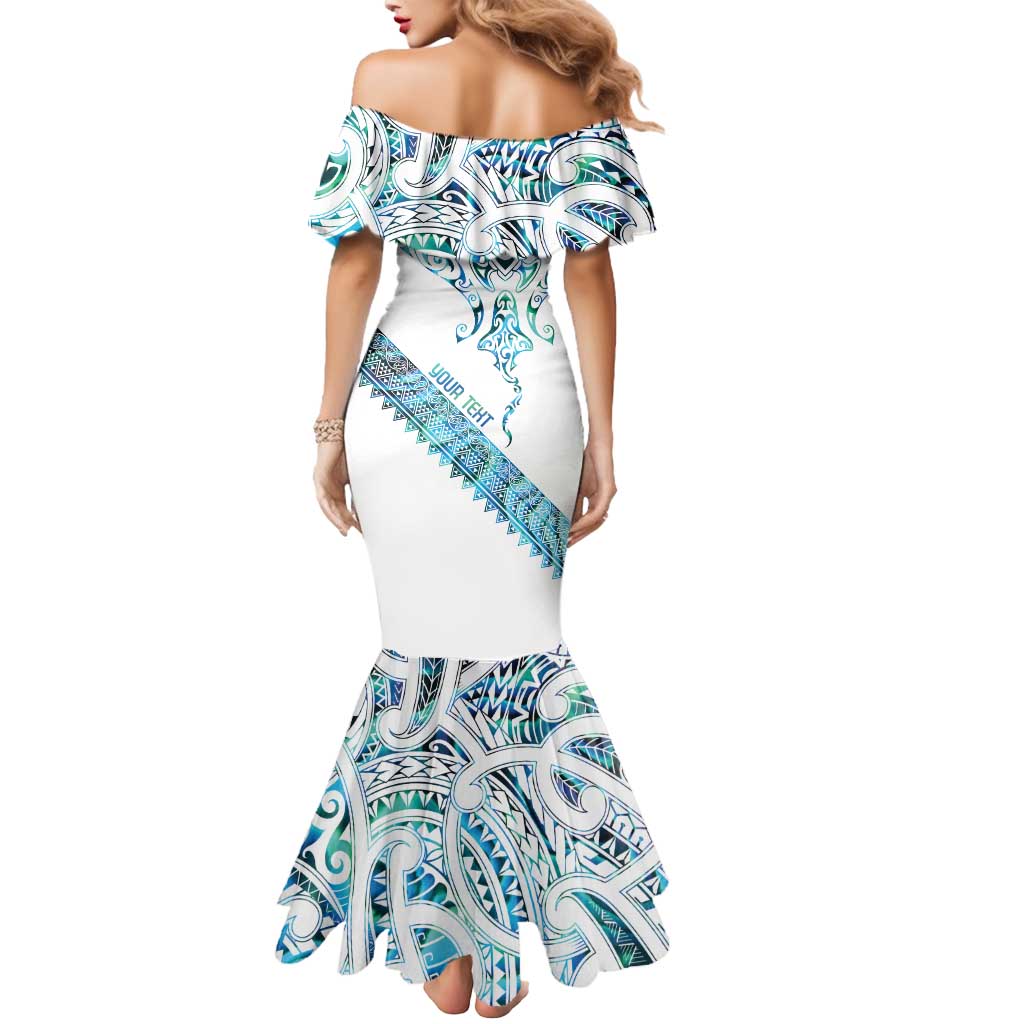 Kahui Whetu Paua shell Kowhaiwhai Taniko Personalised Mermaid Dress Manta Ray Shark-Turtle Maori Tribal Style LT9 - Polynesian Pride