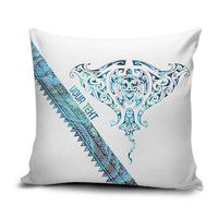 Kahui Whetu Paua shell Kowhaiwhai Taniko Personalised Pillow Cover Manta Ray Shark-Turtle Maori Tribal Style
