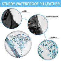 Kahui Whetu Paua shell Kowhaiwhai Taniko Personalised Spare Tire Cover Manta Ray Shark-Turtle Maori Tribal Style