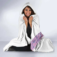 Mawhero Paua shell Kowhaiwhai Taniko Personalised Hooded Blanket Manta Ray Shark-Turtle Maori Tribal Style
