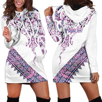 Mawhero Paua shell Kowhaiwhai Taniko Personalised Hoodie Dress Manta Ray Shark-Turtle Maori Tribal Style LT9 - Polynesian Pride