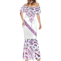 Mawhero Paua shell Kowhaiwhai Taniko Personalised Mermaid Dress Manta Ray Shark-Turtle Maori Tribal Style LT9 - Polynesian Pride