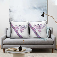 Mawhero Paua shell Kowhaiwhai Taniko Personalised Pillow Cover Manta Ray Shark-Turtle Maori Tribal Style
