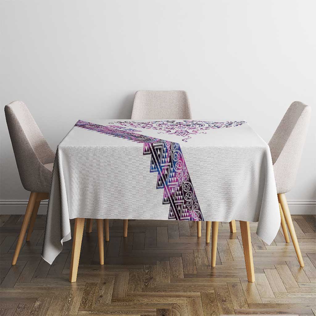 Mawhero Paua shell Kowhaiwhai Taniko Personalised Tablecloth Manta Ray Shark-Turtle Maori Tribal Style LT9 - Polynesian Pride