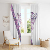 Mawhero Paua shell Kowhaiwhai Taniko Personalised Window Curtain Manta Ray Shark-Turtle Maori Tribal Style