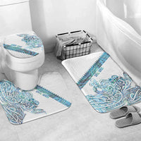 Kahui Whetu Paua shell Kowhaiwhai Taniko Personalised Bathroom Set Taniwha Maori Tribal Style