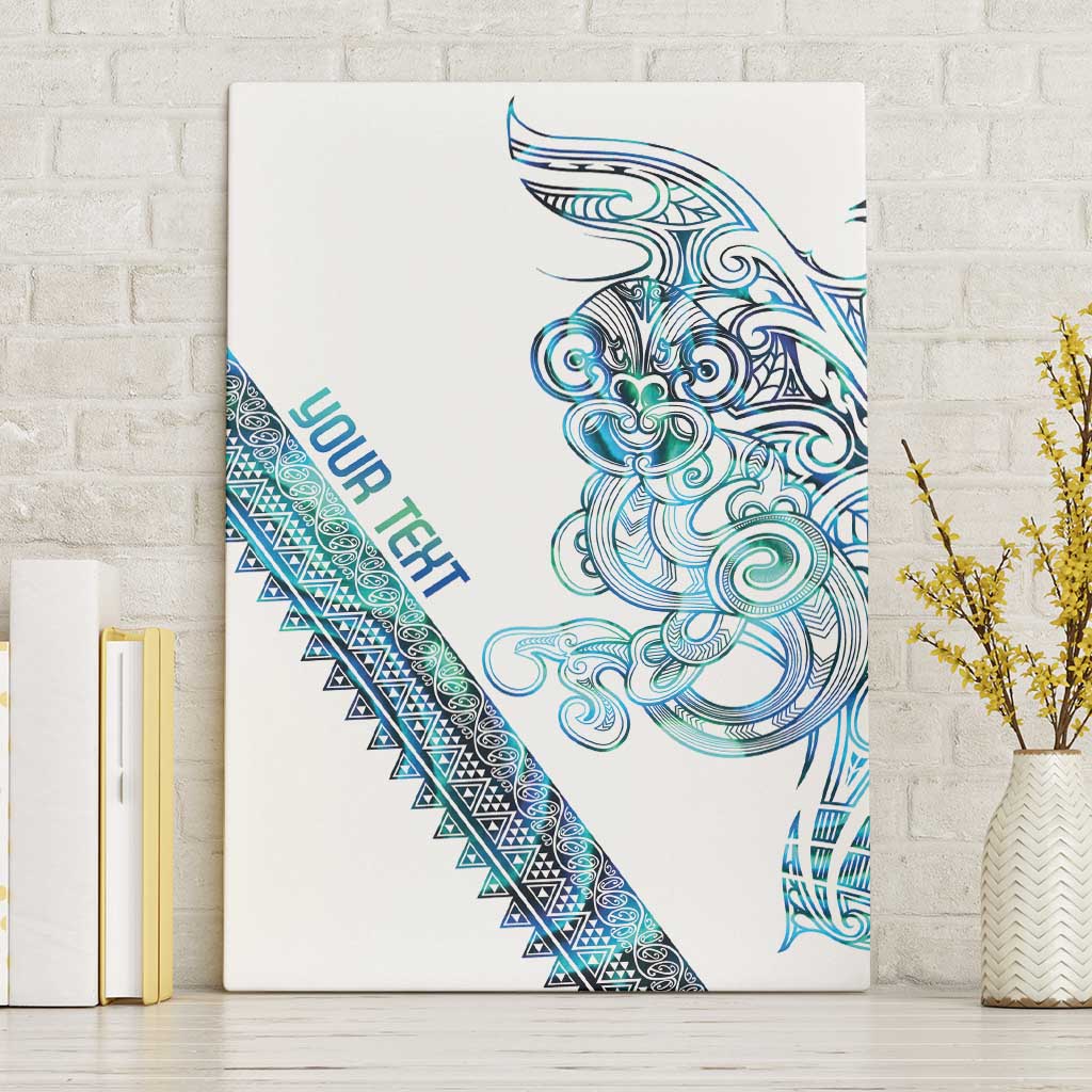 Kahui Whetu Paua shell Kowhaiwhai Taniko Personalised Canvas Wall Art Taniwha Maori Tribal Style