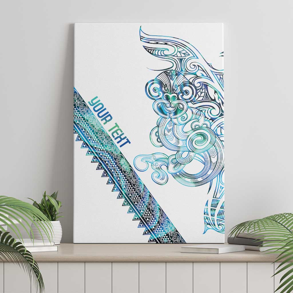 Kahui Whetu Paua shell Kowhaiwhai Taniko Personalised Canvas Wall Art Taniwha Maori Tribal Style