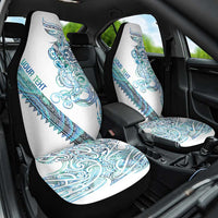 Kahui Whetu Paua shell Kowhaiwhai Taniko Personalised Car Seat Cover Taniwha Maori Tribal Style
