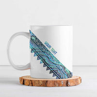 Kahui Whetu Paua shell Kowhaiwhai Taniko Personalised Ceramic Mug Taniwha Maori Tribal Style