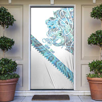 Kahui Whetu Paua shell Kowhaiwhai Taniko Personalised Door Cover Taniwha Maori Tribal Style