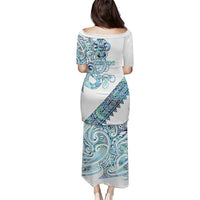Kahui Whetu Paua shell Kowhaiwhai Taniko Personalised Family Matching Puletasi and Hawaiian Shirt Taniwha Maori Tribal Style LT9 - Polynesian Pride