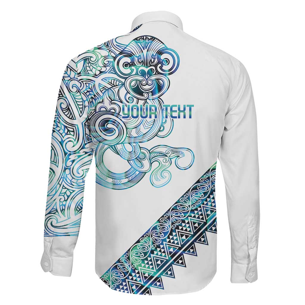 Kahui Whetu Paua shell Kowhaiwhai Taniko Personalised Family Matching Summer Maxi Dress and Hawaiian Shirt Taniwha Maori Tribal Style LT9 - Polynesian Pride