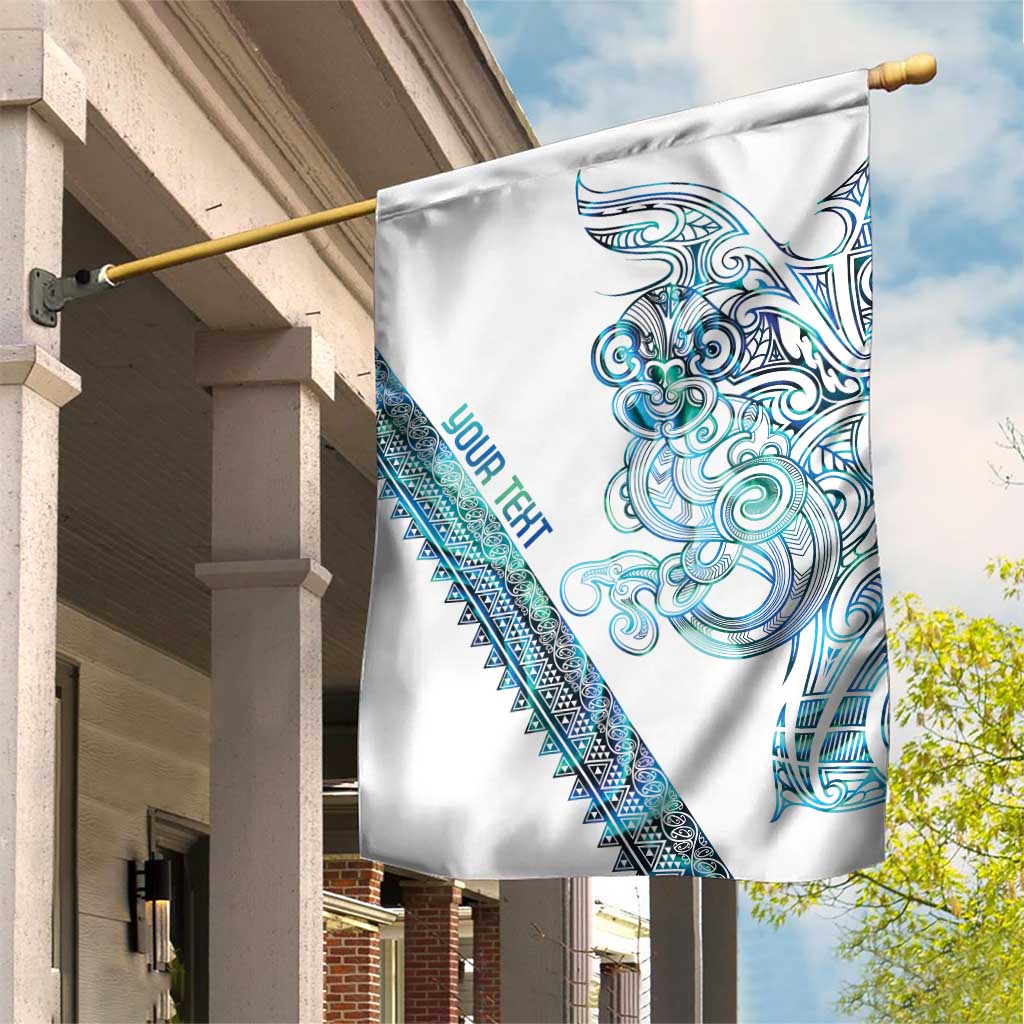 Kahui Whetu Paua shell Kowhaiwhai Taniko Personalised Garden Flag Taniwha Maori Tribal Style