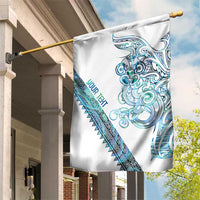 Kahui Whetu Paua shell Kowhaiwhai Taniko Personalised Garden Flag Taniwha Maori Tribal Style