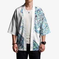 Kahui Whetu Paua shell Kowhaiwhai Taniko Personalised Kimono Taniwha Maori Tribal Style