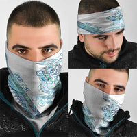 Kahui Whetu Paua shell Kowhaiwhai Taniko Personalised Neck Gaiter Taniwha Maori Tribal Style LT9 - Polynesian Pride