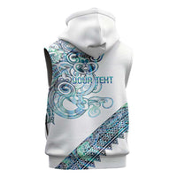 Kahui Whetu Paua shell Kowhaiwhai Taniko Personalised Sleeveless Hoodie Taniwha Maori Tribal Style