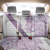 Mawhero Paua shell Kowhaiwhai Taniko Personalised Back Car Seat Cover Taniwha Maori Tribal Style