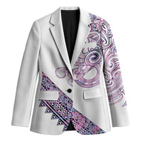 Mawhero Paua shell Kowhaiwhai Taniko Personalised Blazer Taniwha Maori Tribal Style