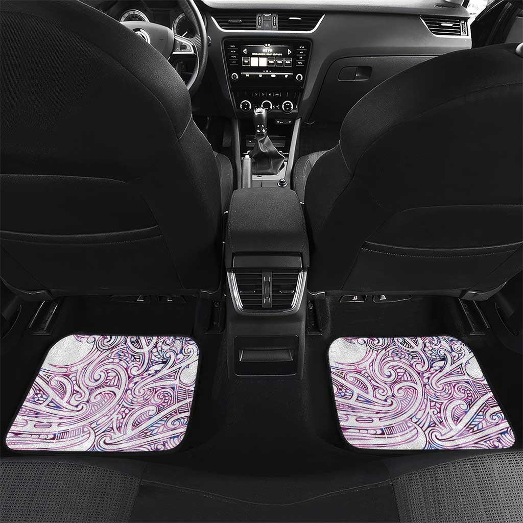 Mawhero Paua shell Kowhaiwhai Taniko Personalised Car Mats Taniwha Maori Tribal Style