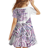 Mawhero Paua shell Kowhaiwhai Taniko Personalised Family Matching Summer Maxi Dress and Hawaiian Shirt Taniwha Maori Tribal Style LT9 - Polynesian Pride