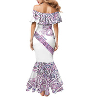Mawhero Paua shell Kowhaiwhai Taniko Personalised Mermaid Dress Taniwha Maori Tribal Style LT9 - Polynesian Pride