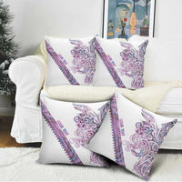Mawhero Paua shell Kowhaiwhai Taniko Personalised Pillow Cover Taniwha Maori Tribal Style