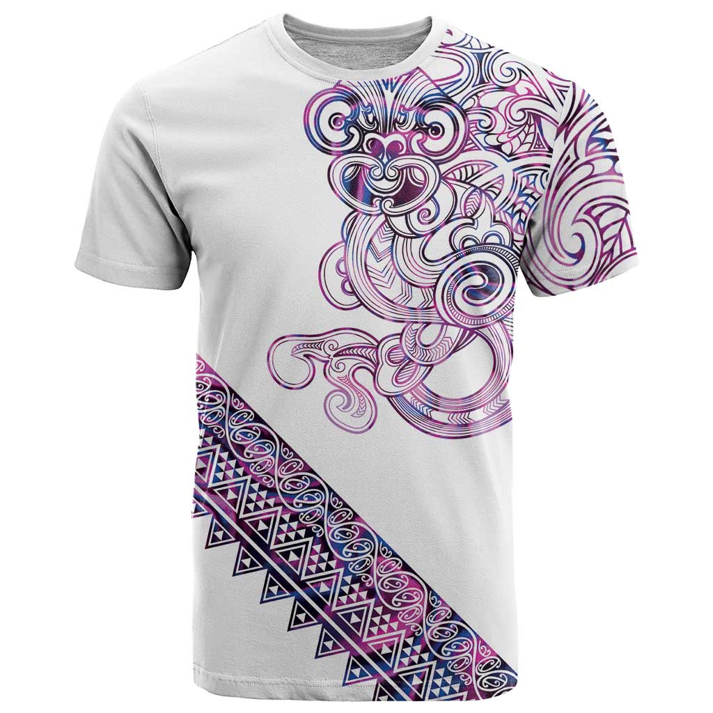 Mawhero Paua shell Kowhaiwhai Taniko Personalised T Shirt Taniwha Maori Tribal Style