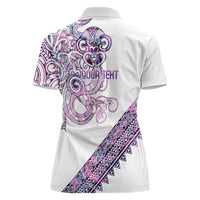Mawhero Paua shell Kowhaiwhai Taniko Personalised Women Polo Shirt Taniwha Maori Tribal Style LT9 - Polynesian Pride
